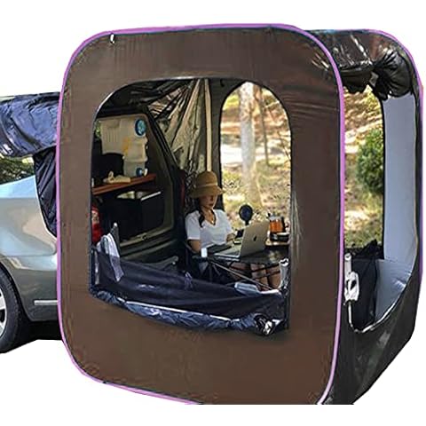 Admired By Nature Extended pop up SUV Tent, Cube, ABN5M008-PRPL, Purple Cover