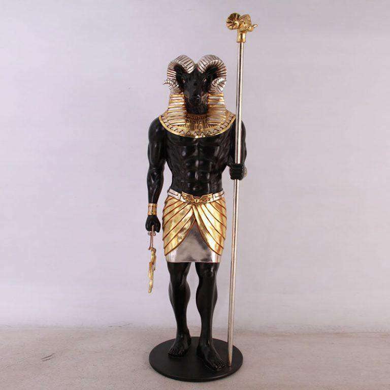 Estatua de Resina Khnum Egipcia Tamaño Real miniatura 3