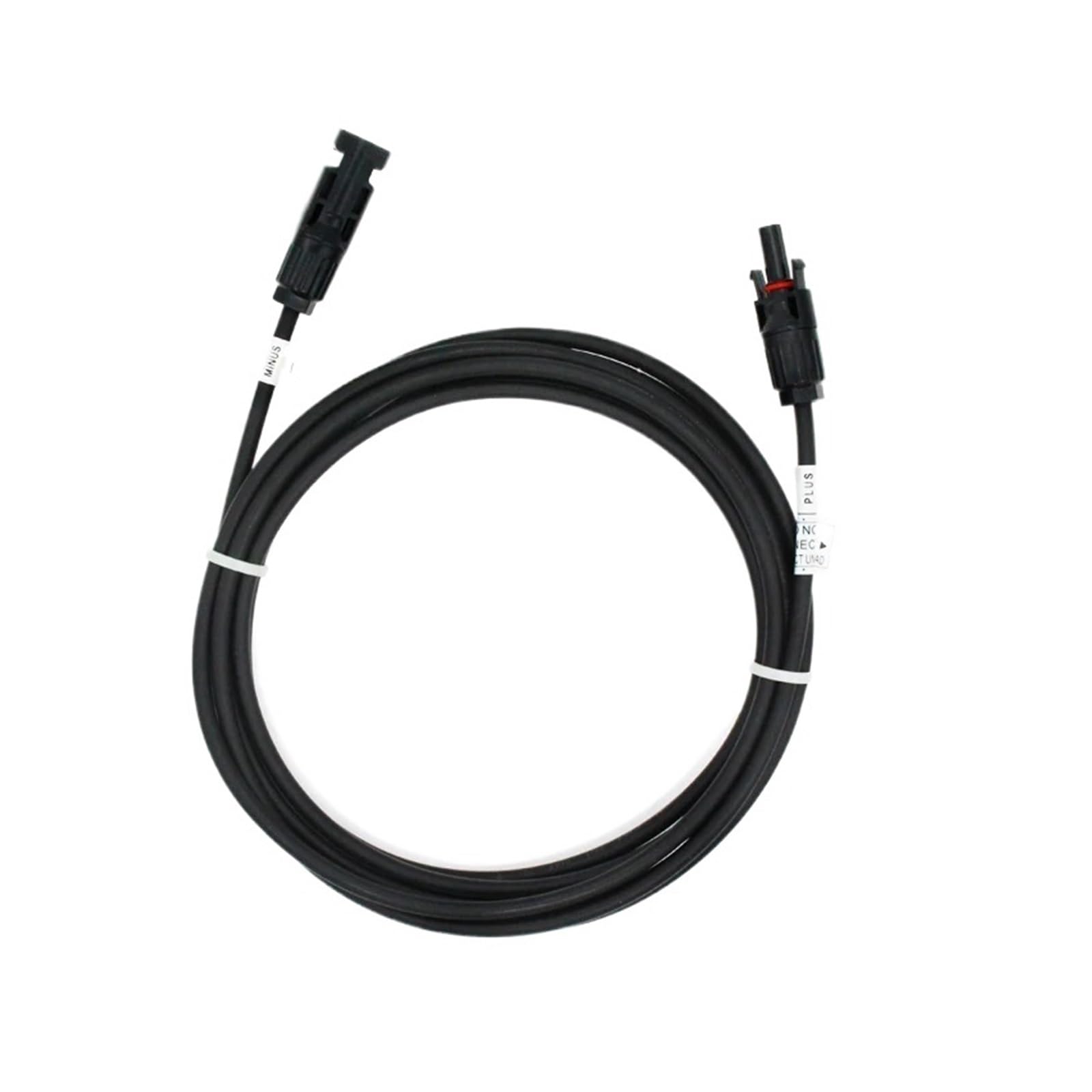 PV Kabel 1Pec 1/2/3/4/5M SOLAR Solar-PV-Stecker mit Verlängerung 6 mm2 (10 AWG) Kabel for Solarpanel mit Stecker(10AWG 6mm2 Black,5 Meters)