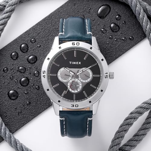 TIMEX Analog Watch for Men with Round Dial & Water Resistant Man's Wrist Watches - Image 3
