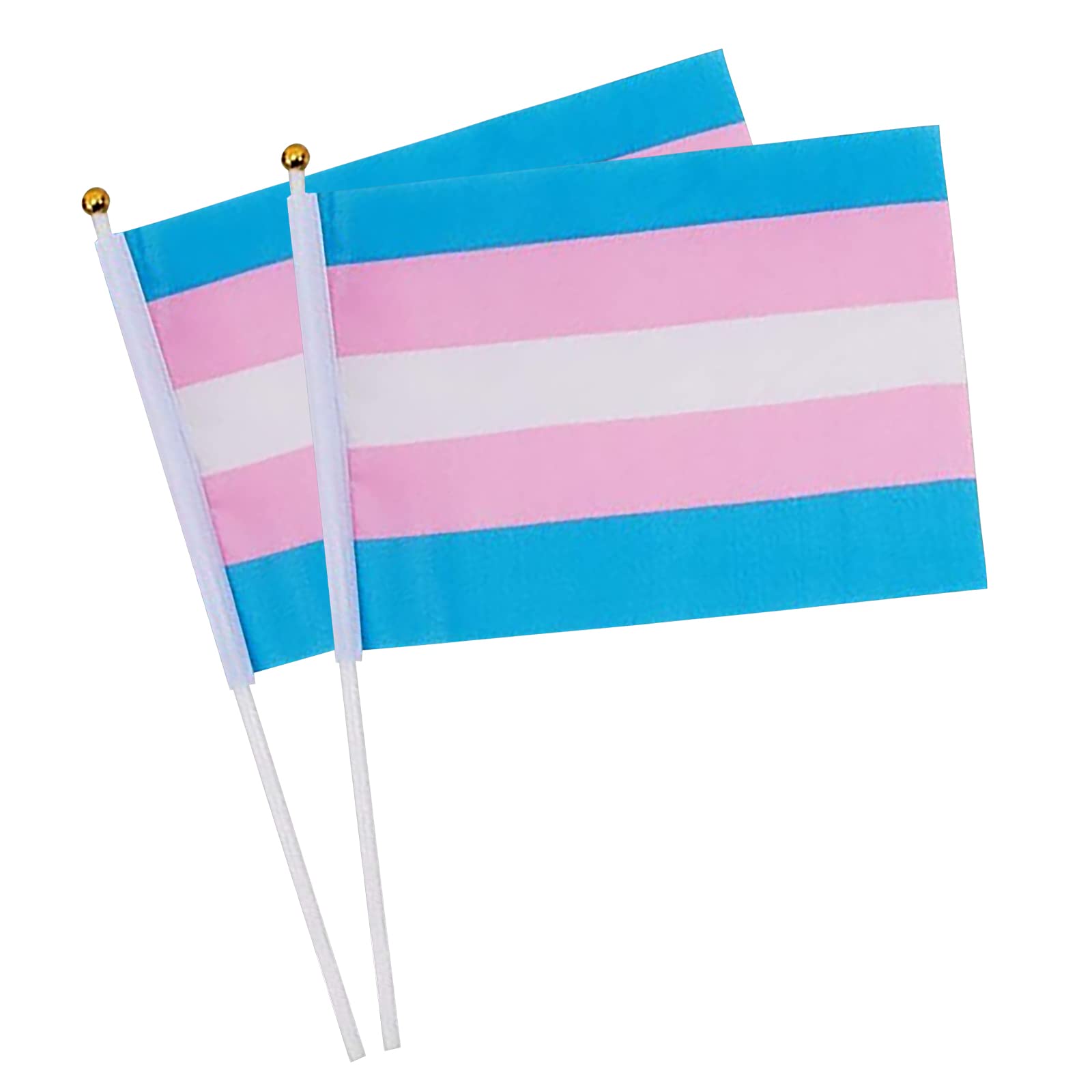 50Pcs-Transgender Flags Mini Handheld Flags LGBT Banner for Supporter Fans Festival Carnival Party Decoration