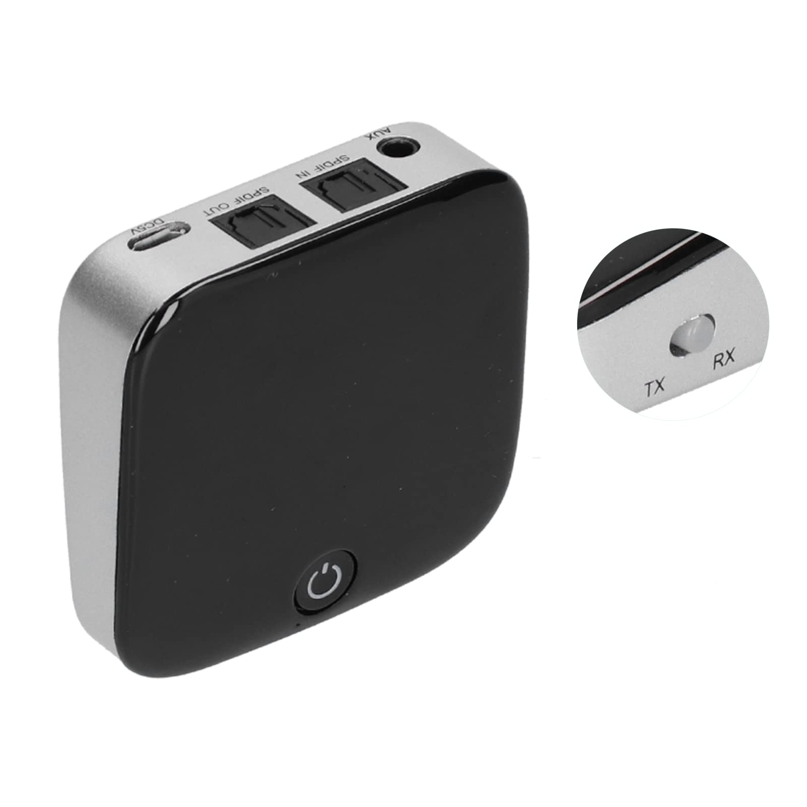Cryfokt Adaptateur Bluetooth 5.0, Transmetteur et Récepteur Portable à Faible Latence pour TV, Adaptateur sans Fil pour Usage Domestique