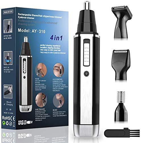 Ear and Nose Hair Trimmer for Men, 2020 New 5 in 1 Professional