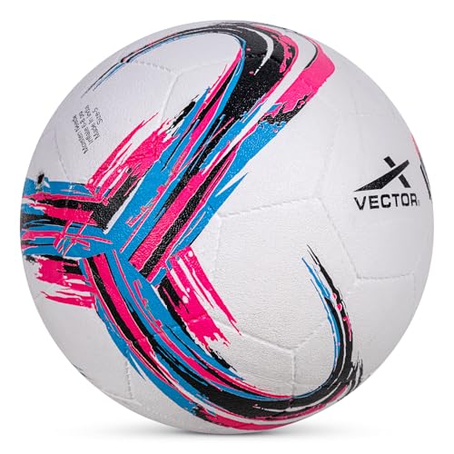 Image of Vector X Defender Rubber Moulded Soccer Futsal Ball - Durable Training Match Ball for Practice | Ideal for Turf, Hard Ground & Grassy Field | Nylon Wounded Butyl Bladder, Football - Size 5