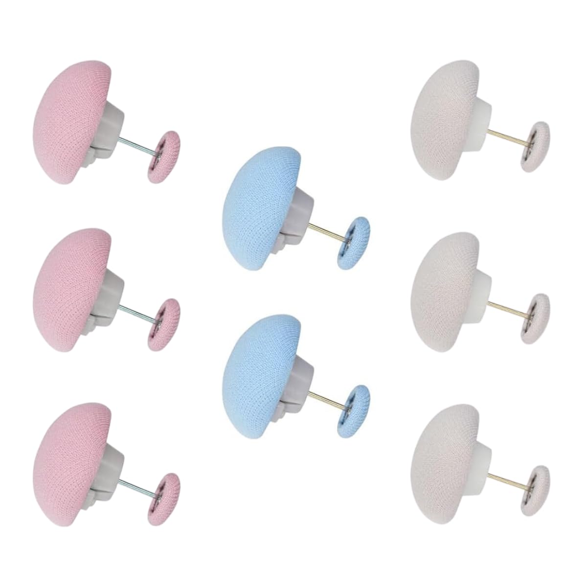 pepplo Quilt Fixer Pins, Cotton Safety One-Touch Unlocking Non-Slip Pins, Mushroom-shaped Buttons for Duvets, Blanket Cover Holder Buttons, Quilt Holder Clips, Blanket Cover Stopper (Pack of 8, Multi)-image-26