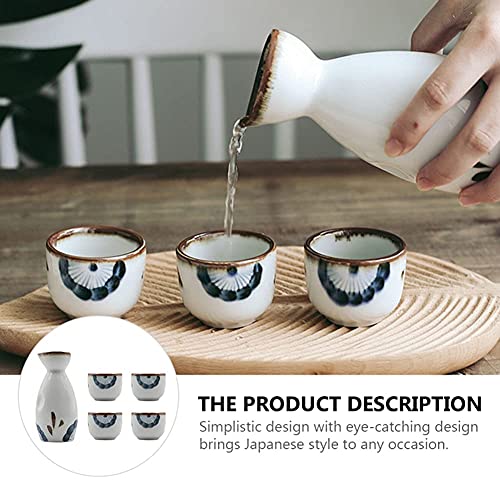 Juego de sake de cerámica CHFYIJYHM para disfrutar de tus reuniones tanto en interior como terraza 8