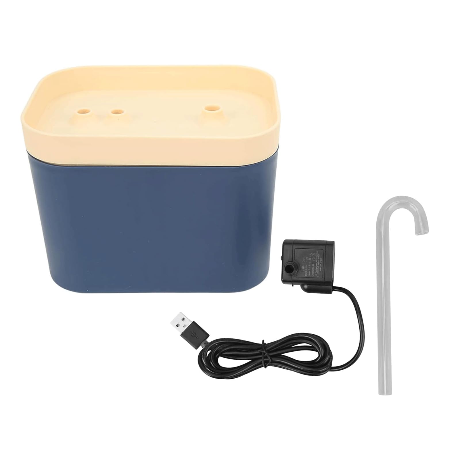 TISTIK 1.5L Ceramic Cat Water Fountain - Automatic Pet Water Dispenser With Quiet Pump For Cats & Dogs