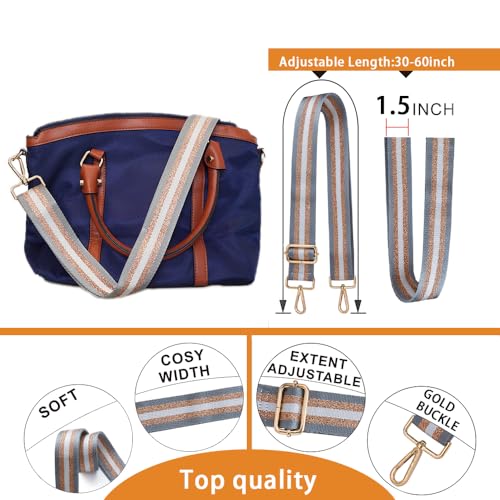 Image of S-Jacorry Purse Strap Replacement Crossbody Wide Shoulder Strap Adjustable Canvas Straps Handbag Strap Replacement Belts