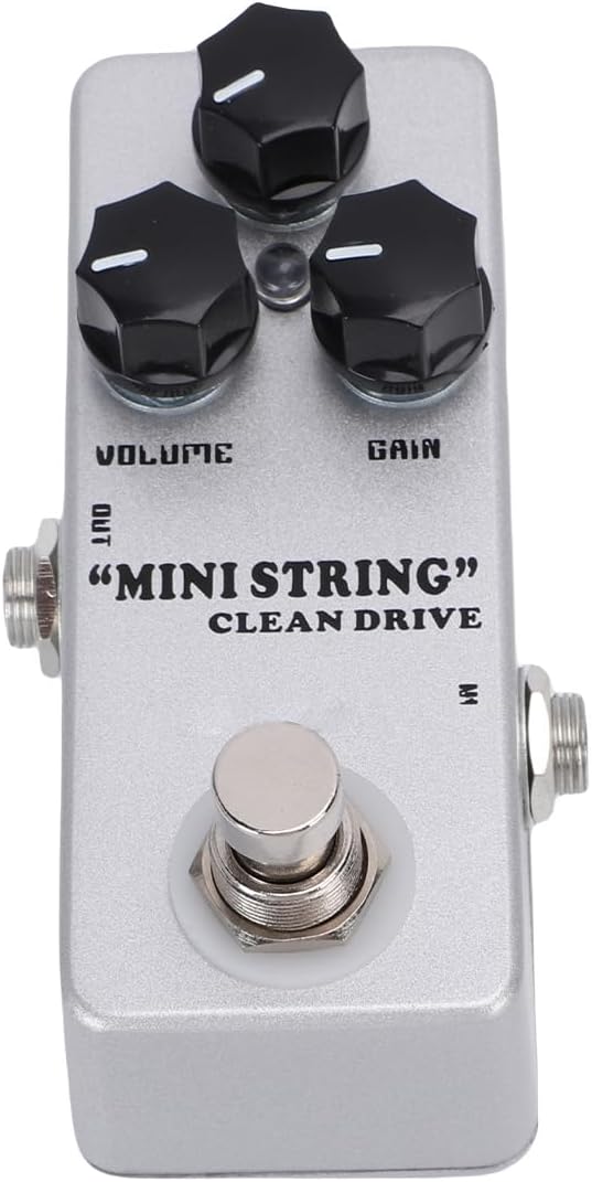 Guitar Overdrive Effects Pedal, Boost Compressor Analog Amp Pedal, Wide Tone Range Warm Tone Delay for Electric Guitar Amplifiers