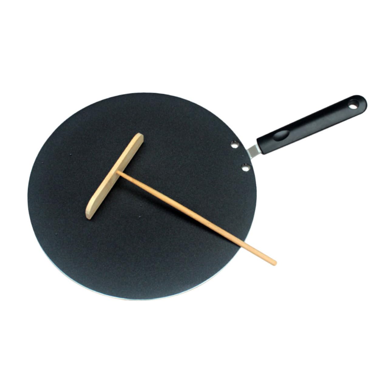 Alipis Padella Per Crepes Antiaderente in Alluminio Per Cucina Sana 30 Cm Manico Antiscivolo Opzioni Versatili Per Fornelli