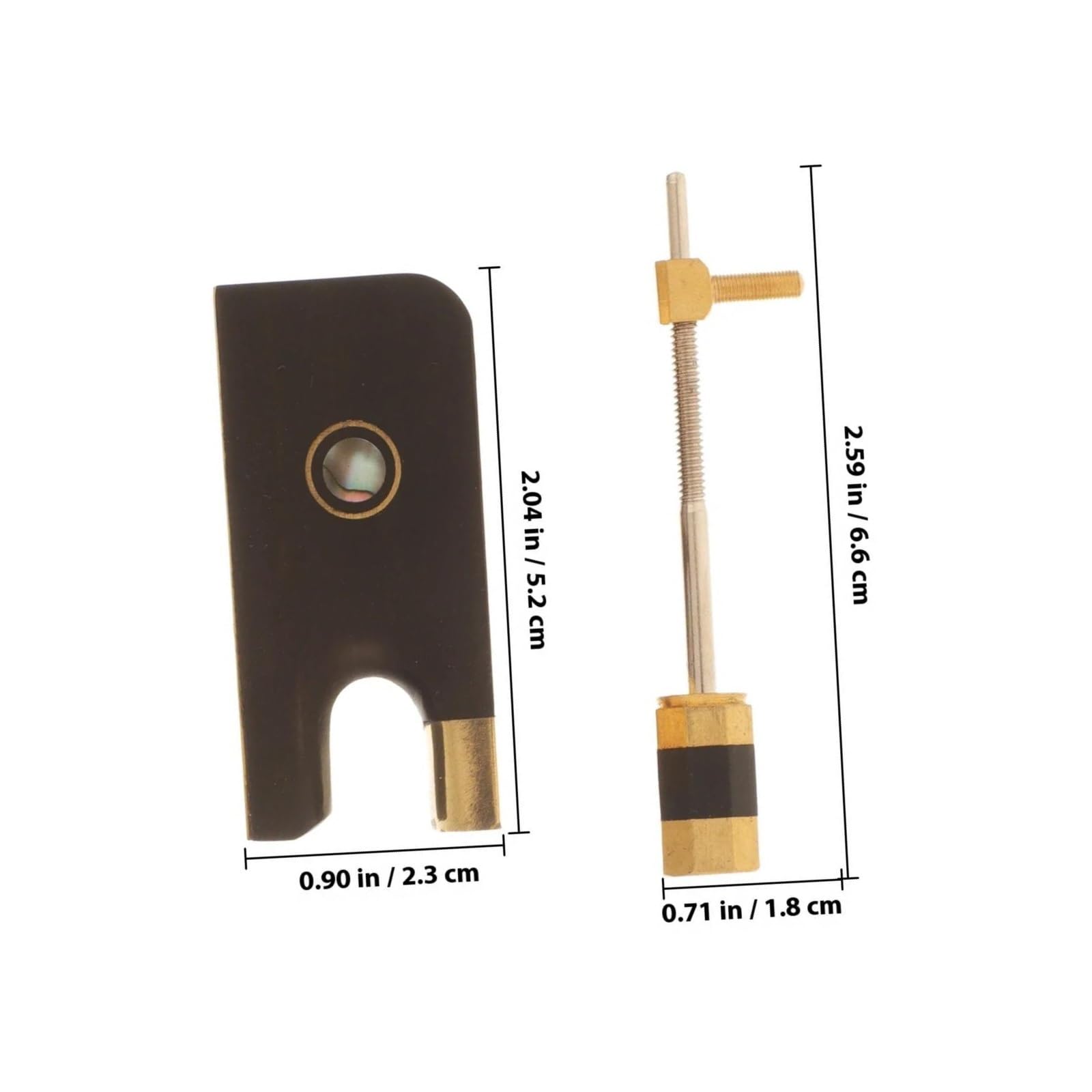Kit Accesorios Violín 1 Juego De Kits De Reemplazo De Ranas De Violín De Ébano Un Práctico Accesorio Para La Reparación De Instrumentos Musicales(5.2X2.3X1.5CM)