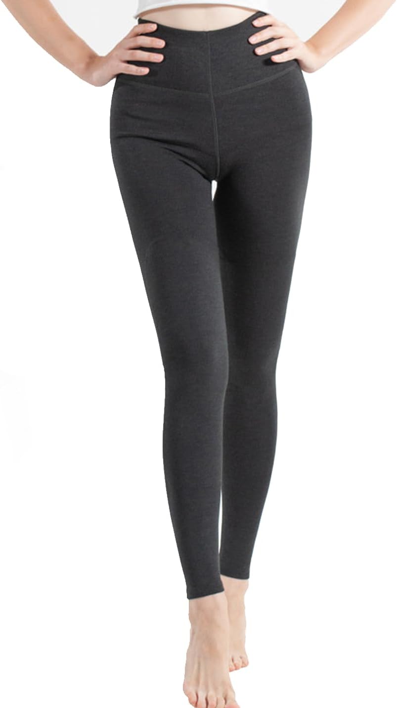 ZGZZ7 Women's Winter Skinny Underwear Long Johns Bottoms Thermal Fleece Bottoms