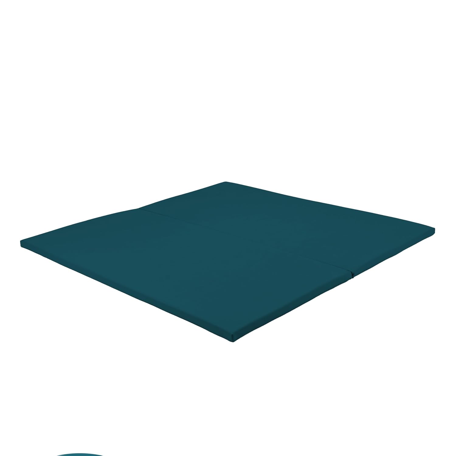 Essentials Playtime Folding Foam Play Mat (48 x 48 x 1) Soft Playpen or Floor Mat for Tummy Time, Crawling & Preschool Play, Ready to Use Standalone or with a Play Yard, Easy to Clean - Peacock