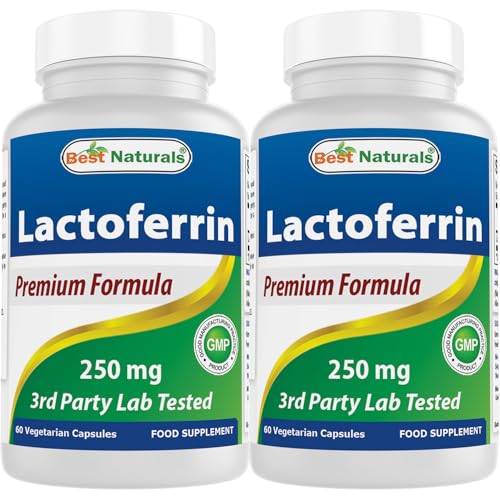 Best Naturals Lactoferrin 250 mg Veggie Capsule, 60 Count