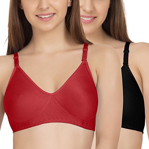 Image of Tweens - Non Padded Cotton Rich Bra - Concealer Side Shaper - Cotton Rich Fabric - Full Coverage, Multiway Straps, Wirefree, Seamless T-Shirt Bra