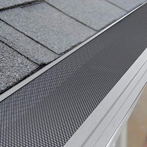 Gutter Guards,Stainless Steel DIY Leaf Protection,Micro-Mesh Gutter Cover System fits Any roof or Gutter Type,Anti-Leaf,Prevents Roof Clogged Downspouts,23ft Grey,5 Inch