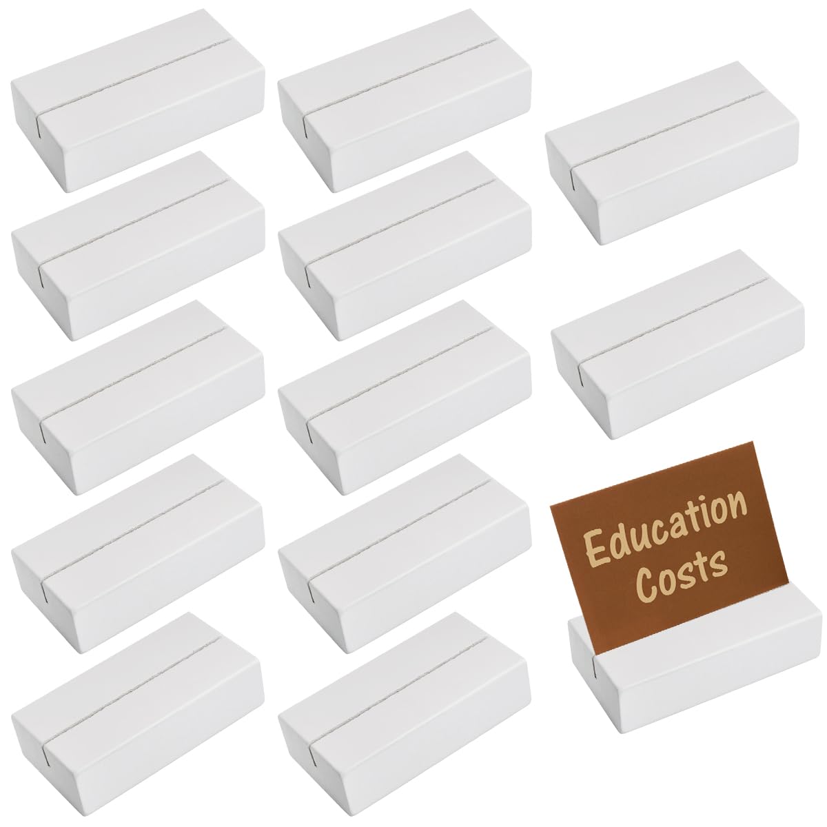 Porte-cartes en bois noble pour sublimation de table de banquet et mariage