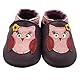 YIHAKIDS Krabbelschuhe Baby Weiche Leder Lauflernschuhe Kleinkind Lederschuhe Hausschuhe Babyschuhe Lederpuschen Lernlaufschuhe Mokassins(Size XL, Dunkelviolette Eule, 18-24 Monate, 24/25 EU)