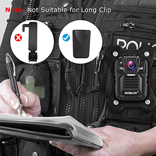 Boblov Body Camera Magnet Mount, 6Pcs/8Pcs Magnets Optional, Universal Magnetic Suction Back Clip, Make From Black Silica,Stick To Clothes For Universal All Brand Body Camera #TOP5