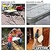 Mesa auxiliar plegable ajustable en altura 66 x 46 x 61-71 cm