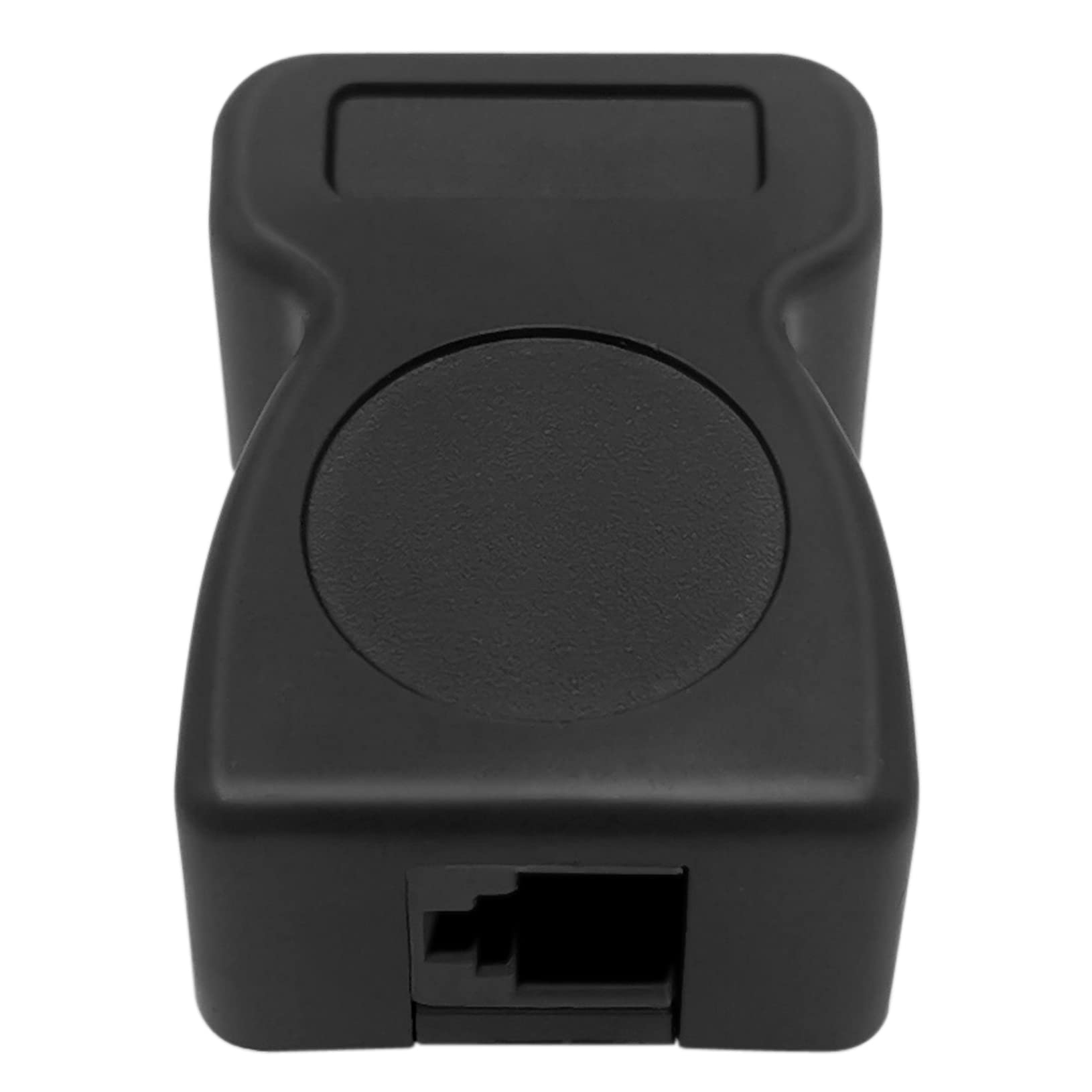 NECABLES Adaptador de conector de teléfono de 4 clavijas macho a RJ11 6P2C hembra, color negro