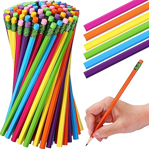 Tecunite TECUNITE-PENCILS-ASGDUAH7985 60 Pcs Hb Pencils #2 Unsharpened Wood Cased Pencils thumb #1