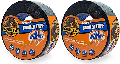 Gorilla All Weather Outdoor Waterproof Duct Tape, UV and Temperature Resistant, 1.88