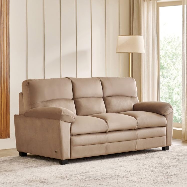 Home Centre | Mojo NXT | 3 Seater Sofa | Solid Wood | Brown | 2 Year Warranty-image-19