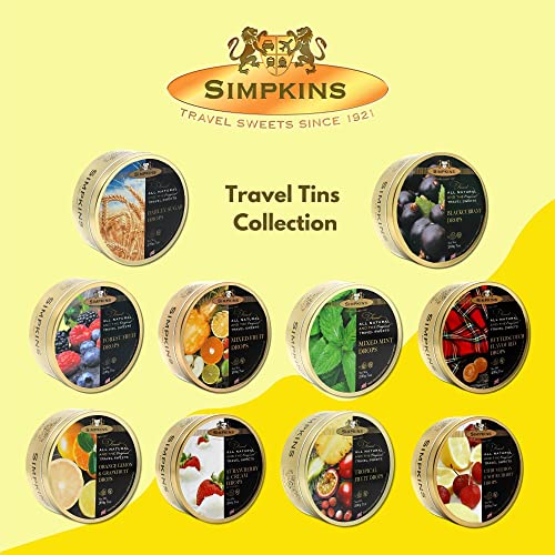Simpkins Blackcurrant Drops - Classic English Candy In Travel Tins - Blackcurrant Hard Candy - Dairy Free Blackcurrant Sweets & Nut Free Candy, Blackcurrant Travel Candy - 7.05 Oz. #TOP6