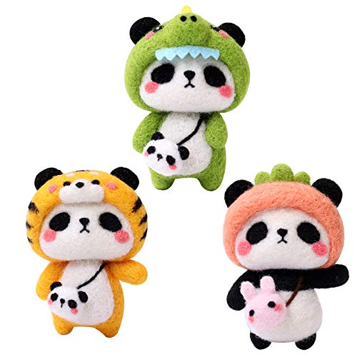 Animals Wool Felting Kits Complete Needle Felting Tools and Supplies Needle Felting Wet Needle Felting Starter Kit Felted Animal Wool Felt Basic Tools for DIY Felting Starters and Kids, DIY Craft