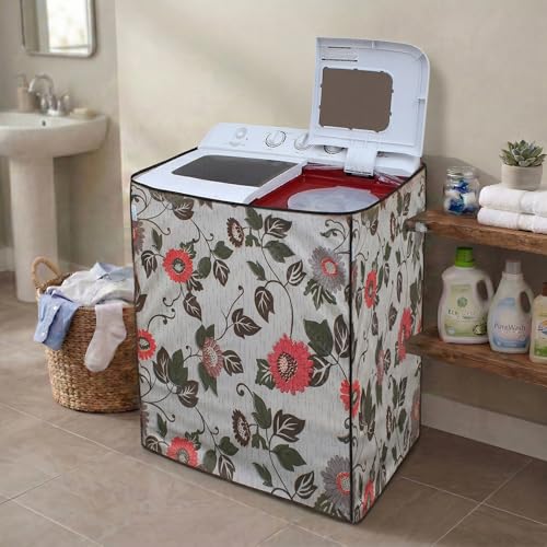 Image of DREAM CARE Waterproof & Dustproof Washing Machine Cover Top Load & Semi Automatic Suitable for 8 kg, 8.2 kg, 8.5 kg (89 x 99 x 55 cms)