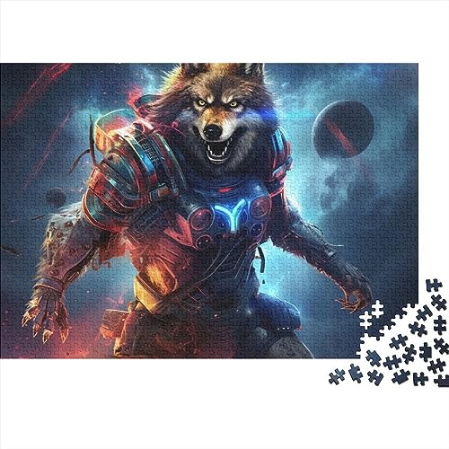 Puzzle 3D Space Wolf décoration murale salon pour soirée famille