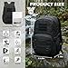 PRYXON Military Tactical Backpack - Molle Army 3 Days Assault Pack Out Bag Hiking Rucksack (Black, 25L)