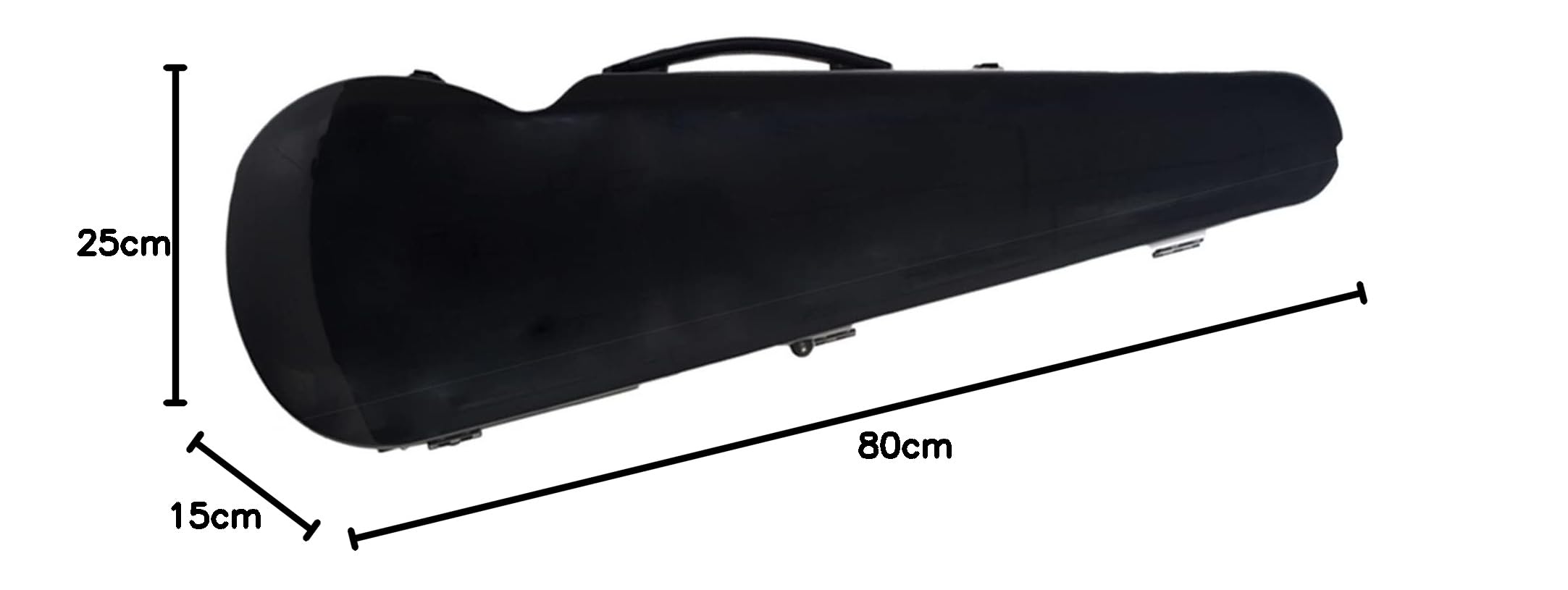 Profesional Violín Caso Estuche Rígido Para Violín 4/4 Tamaño Completo Lujo Con Suspensión Higrómetro Alto Brillo Fácil De Transportar Ultraligero Violín Caso (Color : 01)