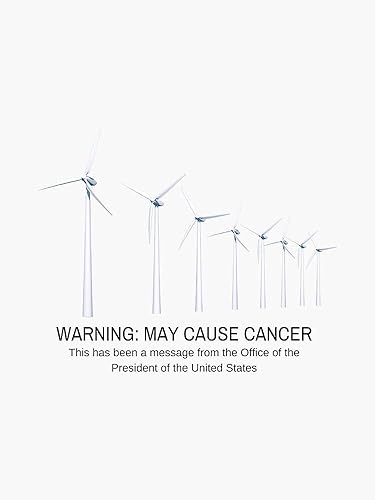 Imán molino de viento advertencia (con mensaje POTUS) adhesivo magnético de vinilo para parachoques de coche de 5 pulgadas