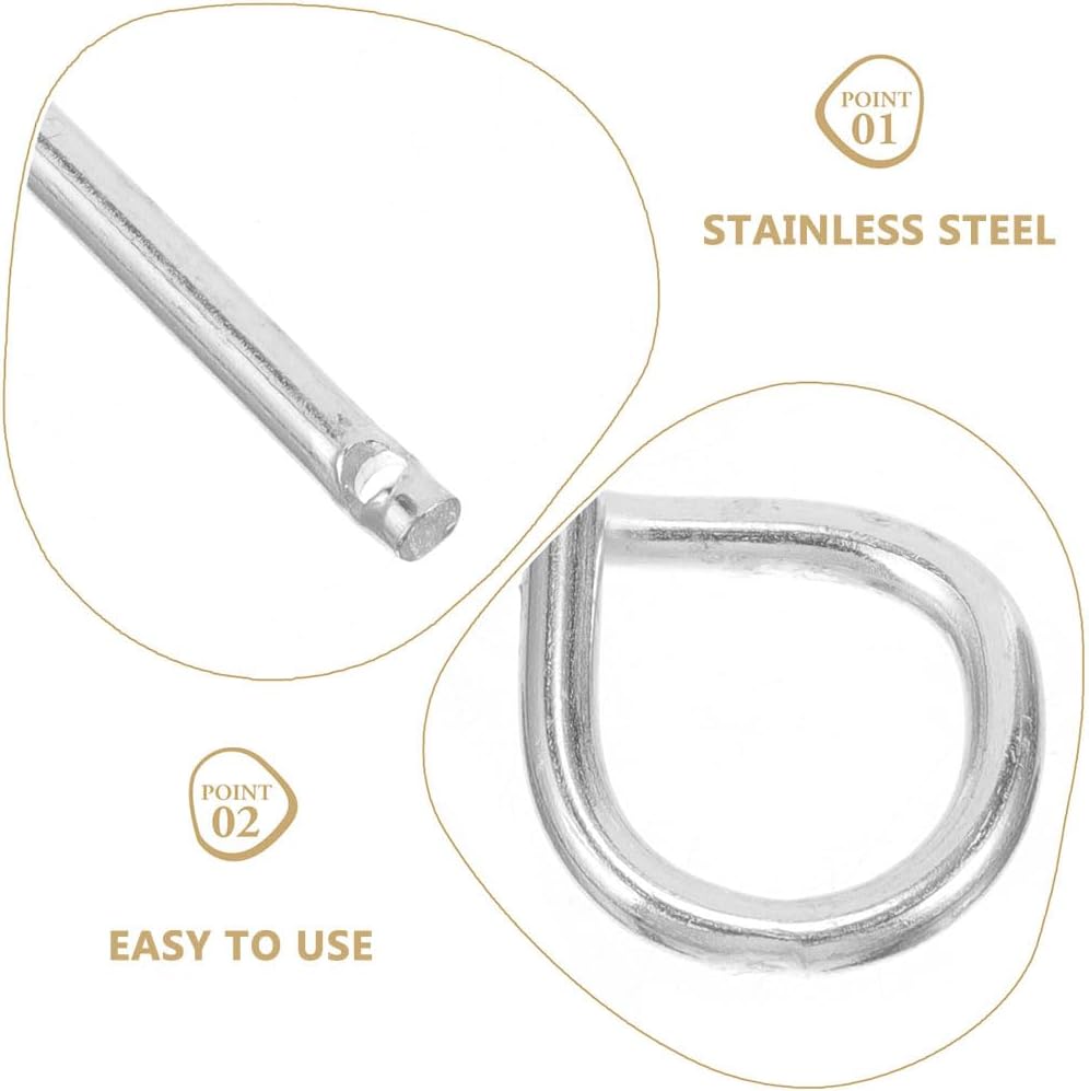 Housoutil Fire Extinguisher Pins Replacement Pull Pins Locking Latches for Fire Extinguisher Safety Industrial Use 50-Pack 2.08X0.78X0.11In