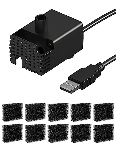 Stouchi WDQ1 Ersatzpumpe für Trinkbrunnen 2.5L für Katze und Hunde, Langlebige Wasserpumpe für Katzentrinkbrunnen, Leise Wasserbrunne