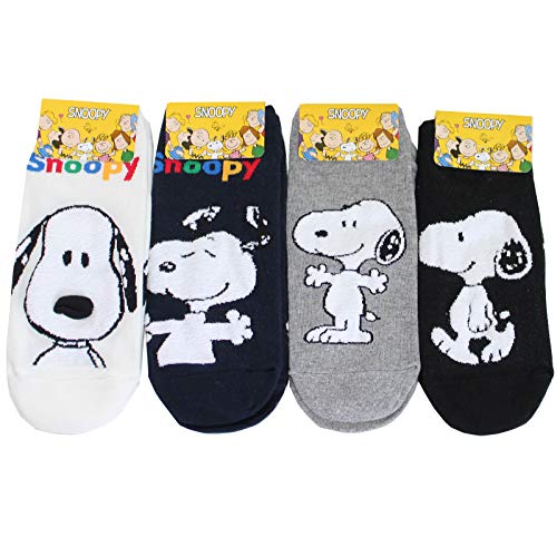evei The Peanuts Snoopy Cartoon Movie Series Women's Original Socks (snoopy08_4pairs)2
