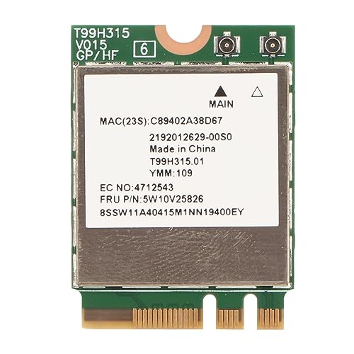 Ya en mundofriki.es: ASHATA para Tarjeta WiFi MT7922, Tarjeta Inalámbrica WiFi 6E Módulo Inalámbrico NFA765A, Adaptador de Red BT5.3 2.4G 5G 6G 3Band 2400Mbps para Computadora Portátil para 10 para