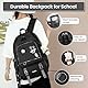 Amythe Schulrucksack Teenager Mädchen Rucksack Schule Groß Girls School Bag Wasserdicht Lässiger Daypack für Grundschule, Sekundarstufe und Universität -Schwarz