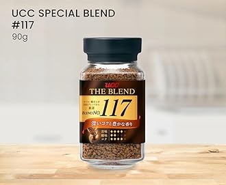 UCC The Blend 117 Instant Coffee, Instant Black Coffee, Rich Flavor, Imported from Japan, 3.17 Oz (90 g), Pack of 1