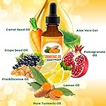 All Natural Turmeric Skin Brightening Oil for Dark Spots - Cleanses Skin, Fights Acne, Evens Tone, Heals Scars - Pure Handcrafted Turmeric Oil Skincare Made in the USA - Image 4