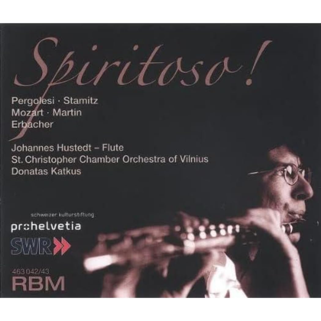 Spiritoso! - Flute Concertos by Pergolesi/Martin/Erbacher/Stamitz/Mozart