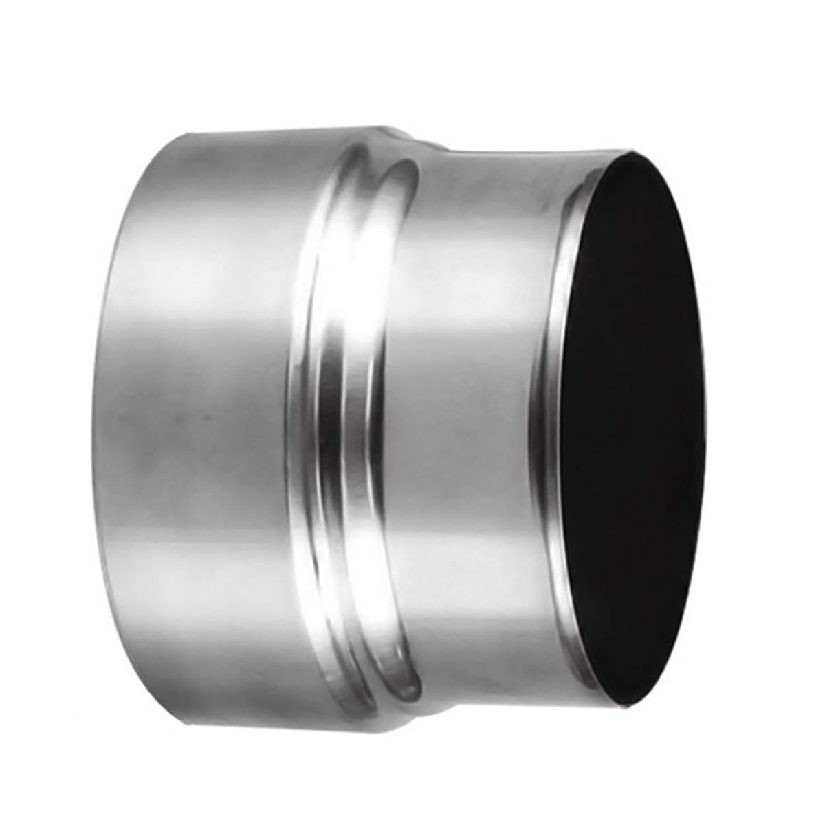 Flue Reducer Adapter, Stove Pipe Reducer Flue Connector, Stainless Steel Chimney Liner Adaptor(12cm~11cm)
