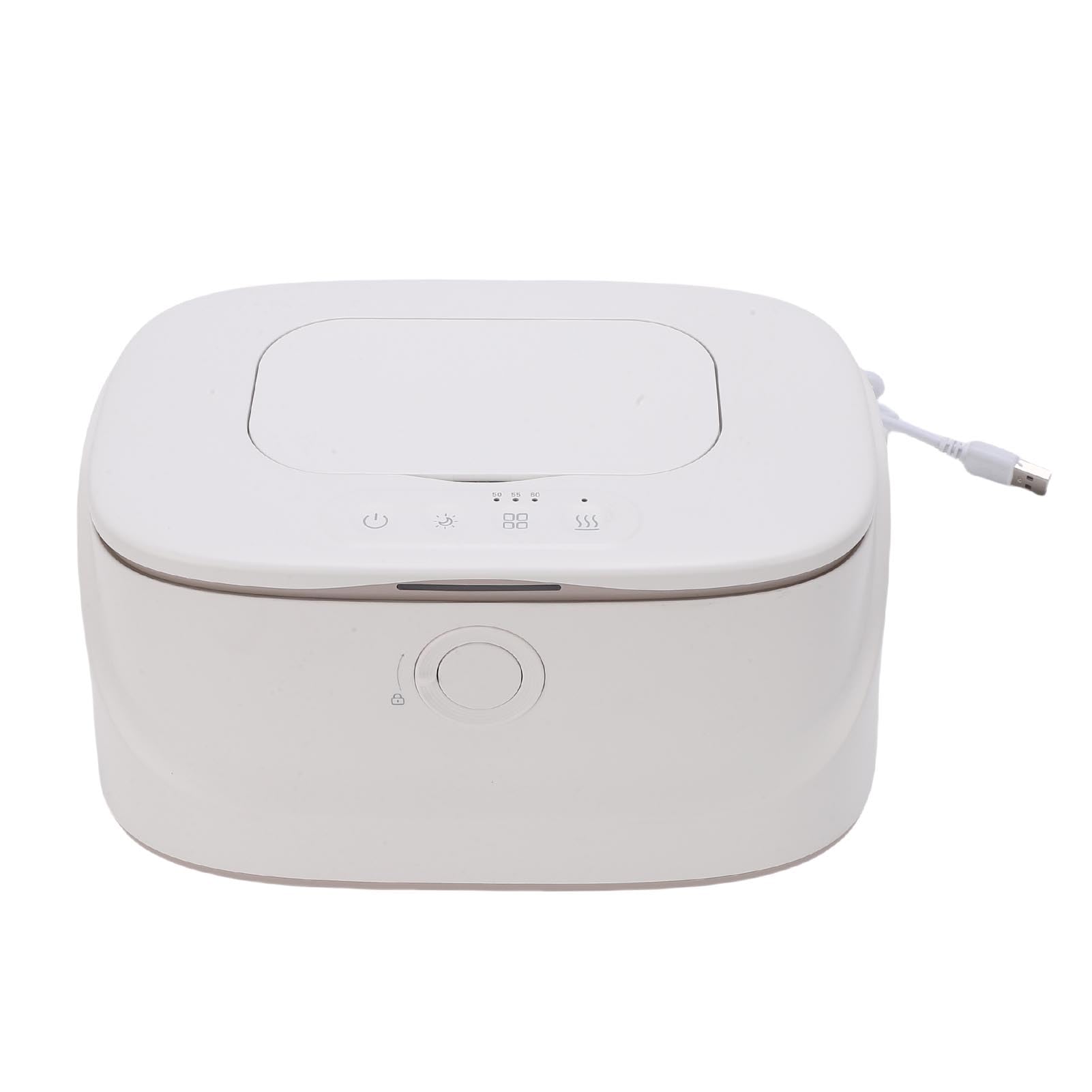 FTVOGUE Chauffe-lingettes pour bébé, Chauffe-lingettes Humides en PP et Distributeur, pour Couches pour bébé de Grande capacité 10 W avec Veilleuse, 11 X 14 X 22 Cm pour les Soins de la Chambre de