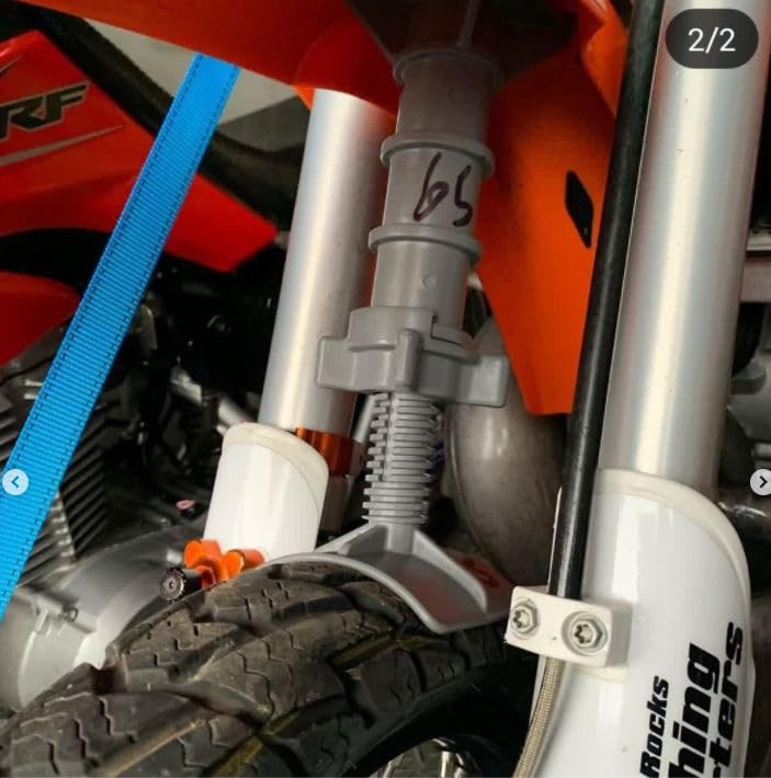 Supporto Forcella Moto Fork-King – Protezione Regolabile Per Trasporto Dirt Bike – Nylon E Fibra Di Vetro – Adatto A 85cc In Su