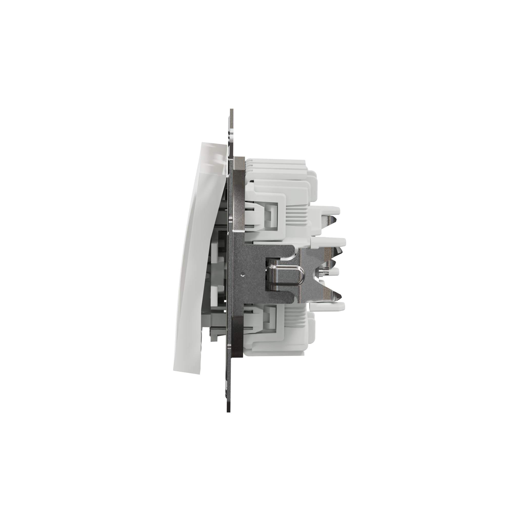 Schneider Electric Asfora EPH0670121D przełącznik podwójny. podtynkowy 10 AX- 250 V, zaciski wtykowe, biały