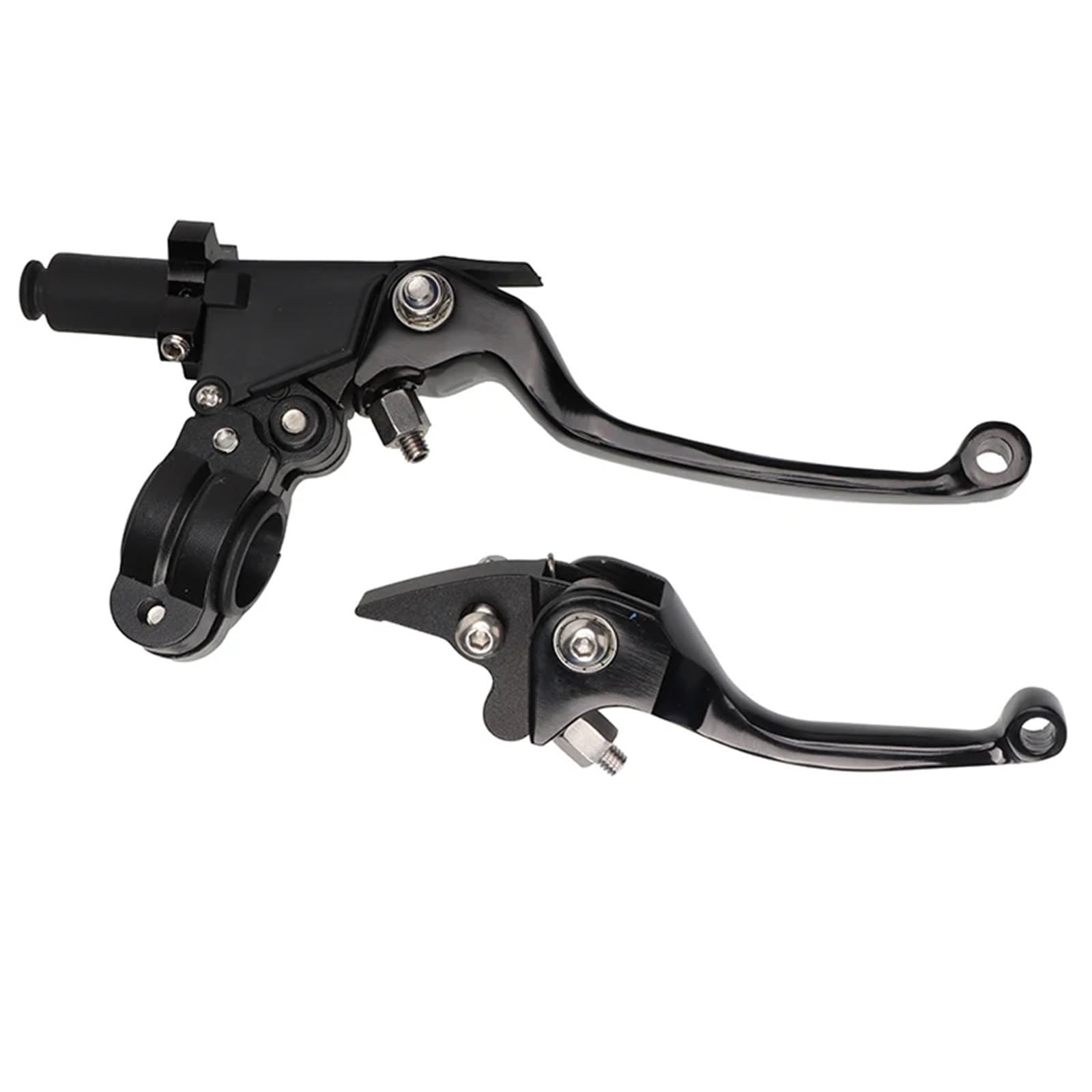 Jeviuwi Motorcycle Handlebar Brake Lever 7/8'' 22mm Motorcycle Foldable Adjustment Handlebar Brake Clutch Levers Drum for Dirt Pit Bike Kart ATV Accessories Motorcycle Brake Clutch Lever(Black)