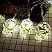 Halloween Lichterkette 1.5M 10 LED Skelett Geist Schläger Kürbis Lichterkette Halloween Kürbis Deko Licht 3D Horror Pumpkin Lichter für Indoor Outdoor Party Garten Festival Herbstdeko Nachtlichter