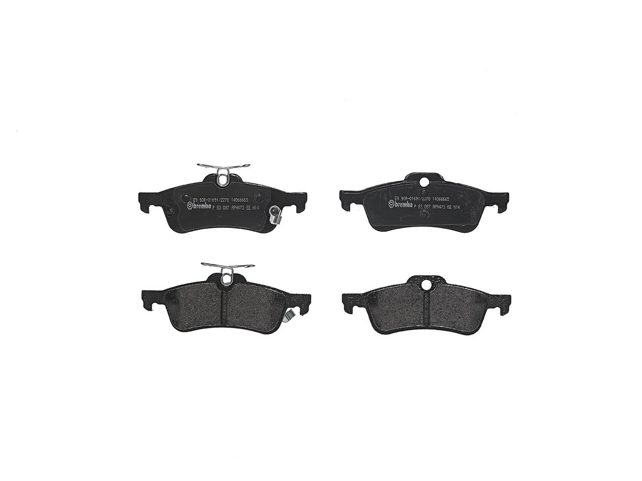 Brake Pads Set Rear P83087 Brembo 044660D010000 044660D010 04466YZZE6 24575 New